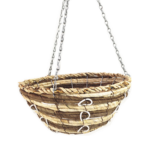 Maize banana leaf round hanging basket-RBR-08