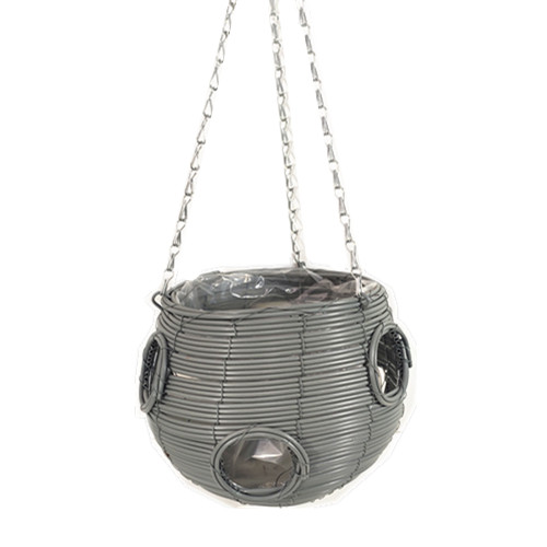 PE rattan round hanging basket-RBR-22 - copy