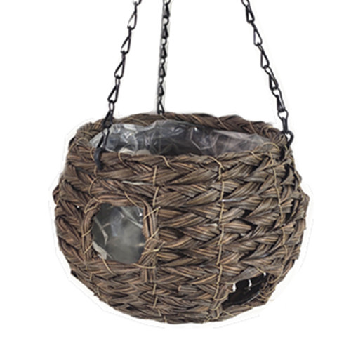 PE rattan round hanging basket-RBR-24