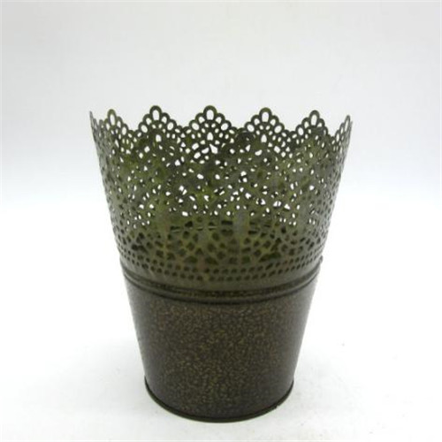 Hollowing metal flower pot -16MX710